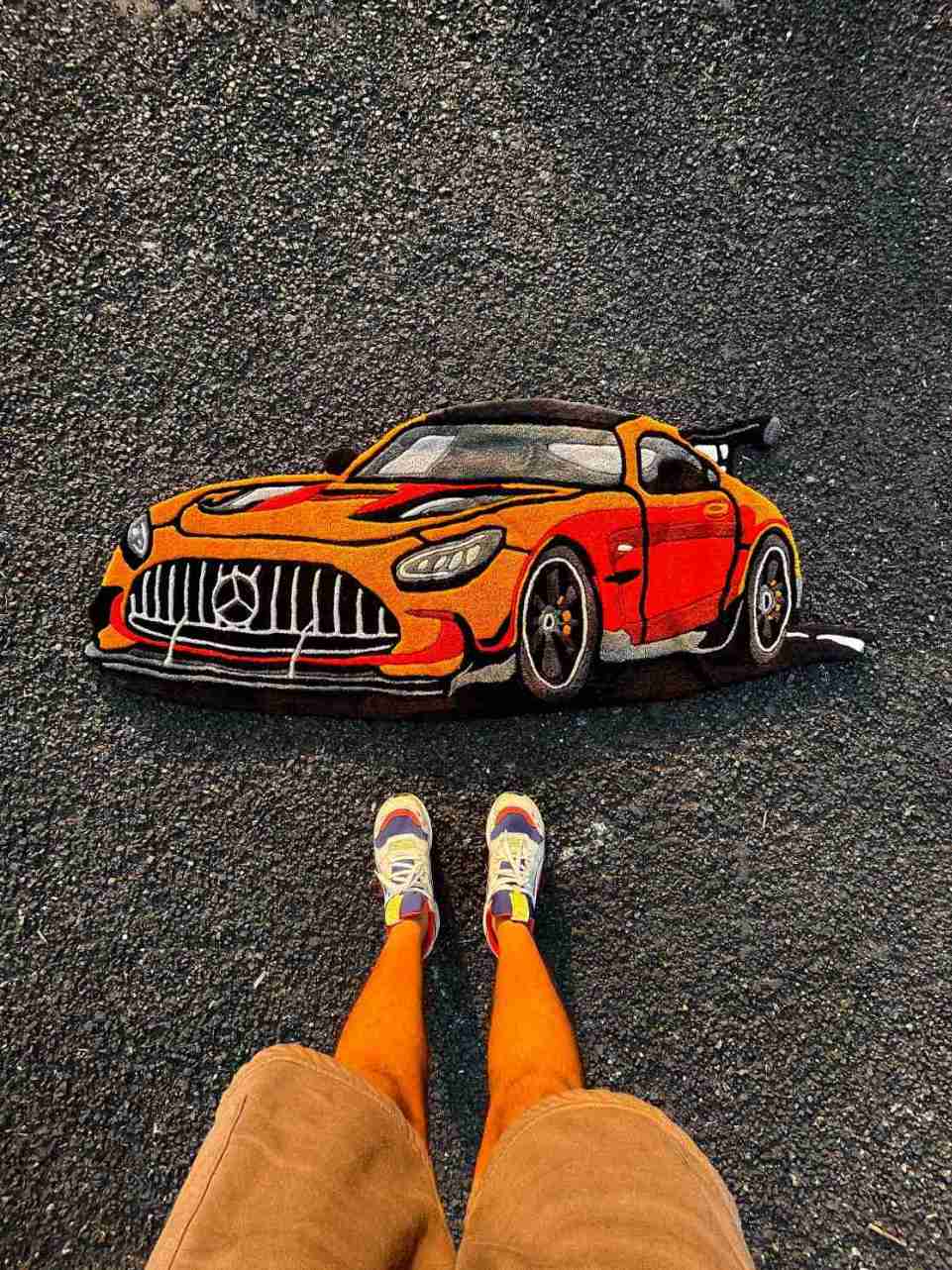 (SALE) AMG Car Custom Rug by Tuftplace