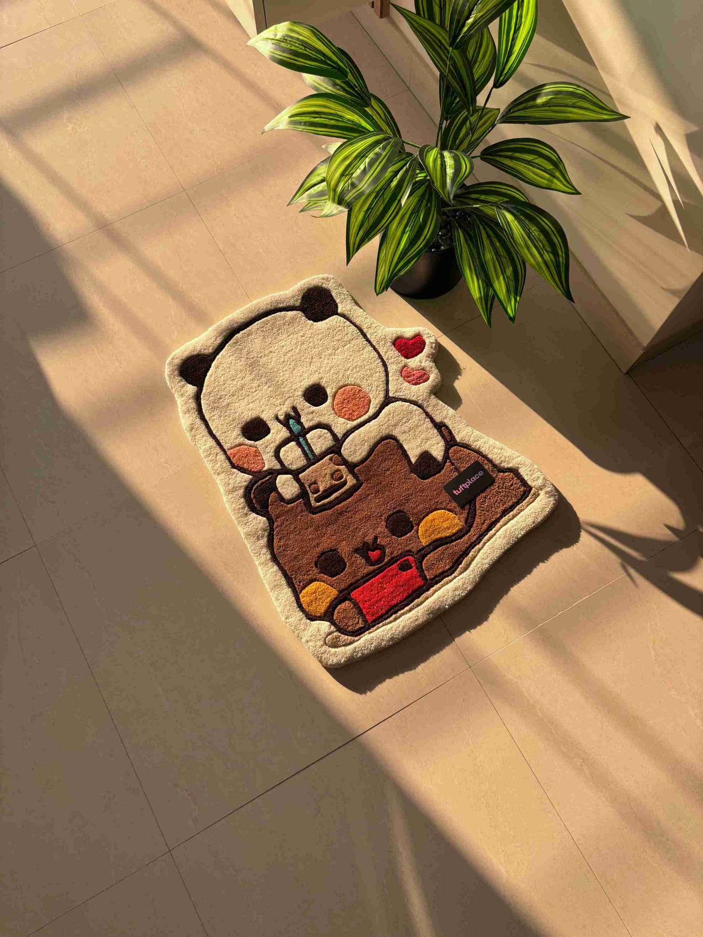 Cute Bear and Panda Custom Rug by Tuftplace