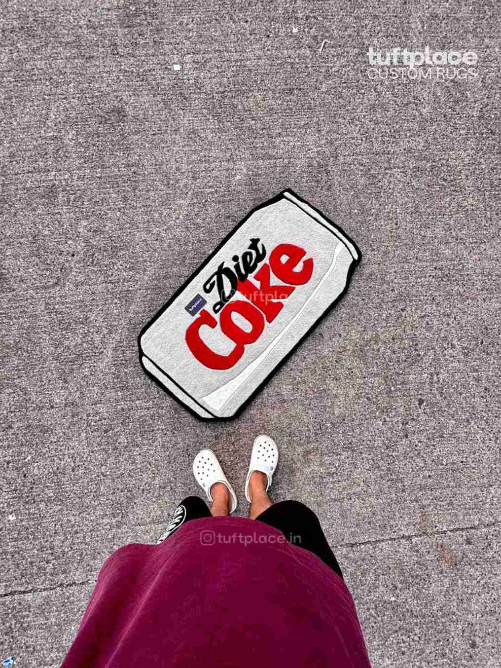 (SALE) Diet Coke Art Custom Rug by Tuftplace