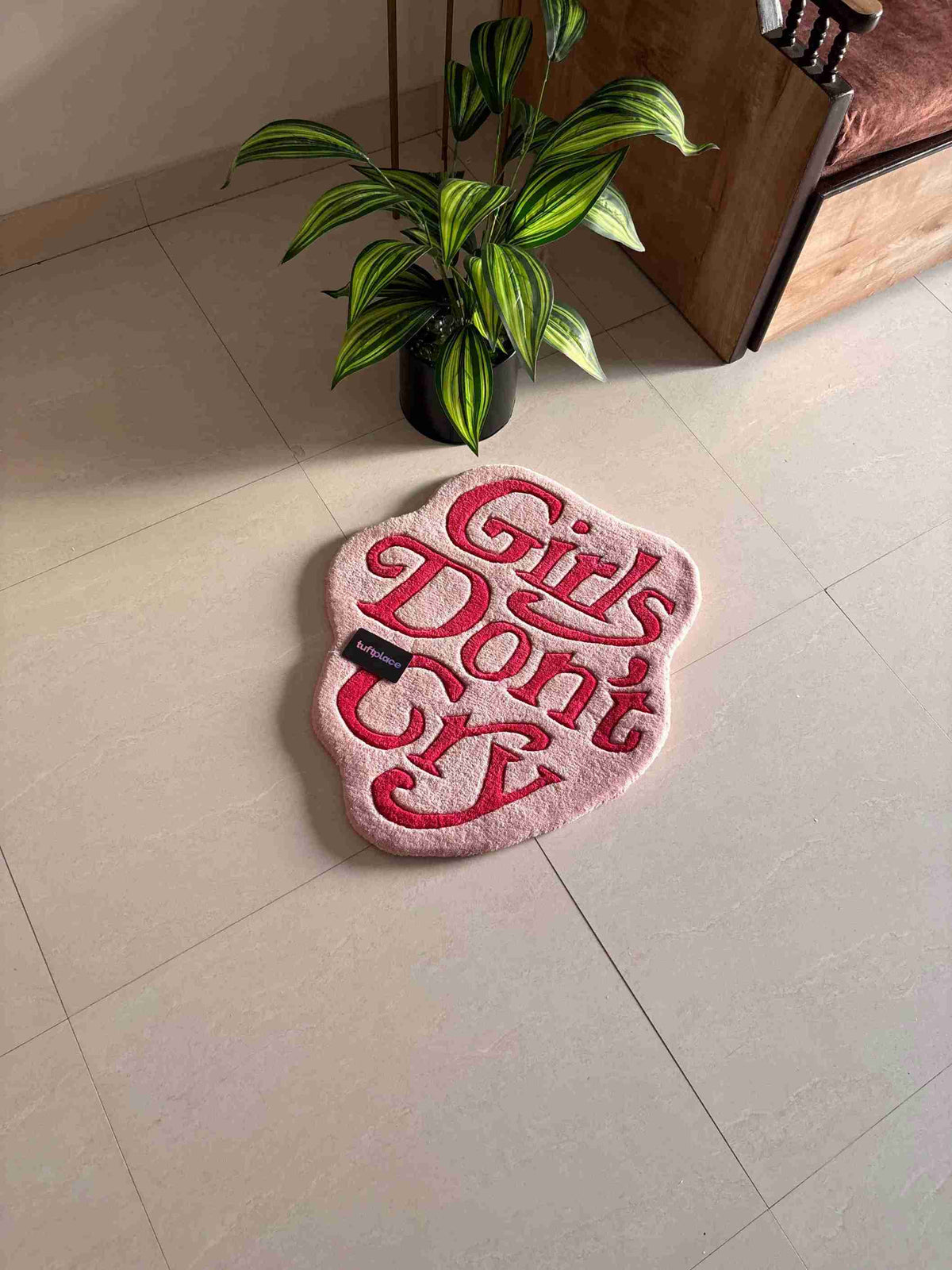 Girls Dont Cry Custom Rug by Tuftplace