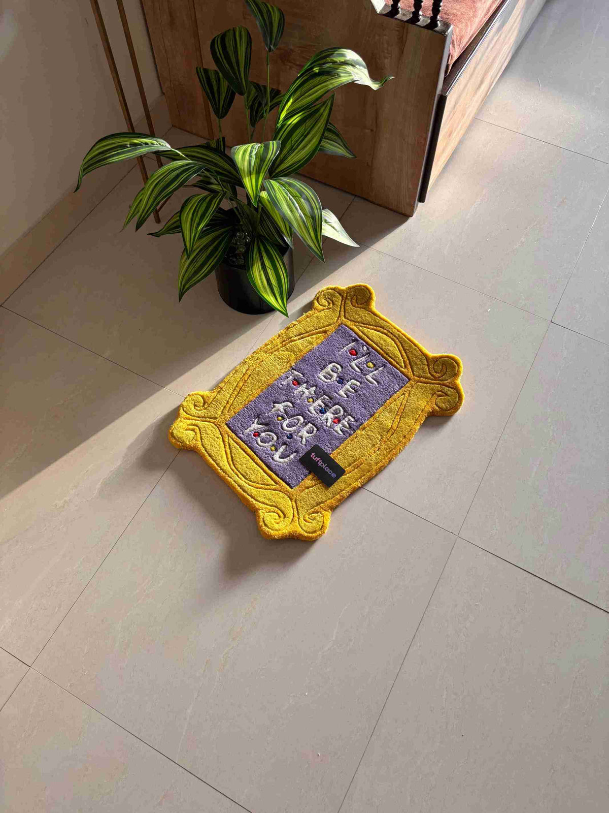 I'll Be There For You Friends Mirror Design Custom Rug by Tuftplace