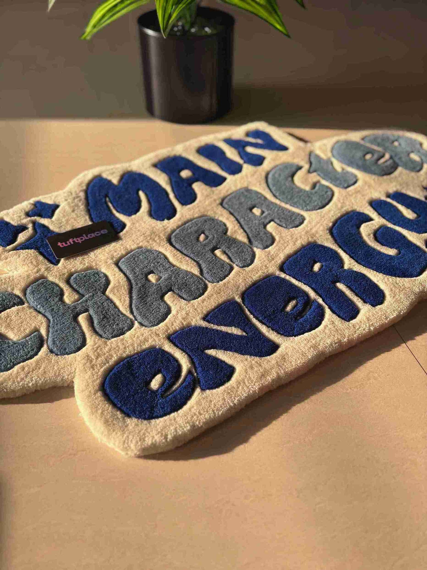 (SALE) Main Character Energy Blue Custom Rug by Tuftplace