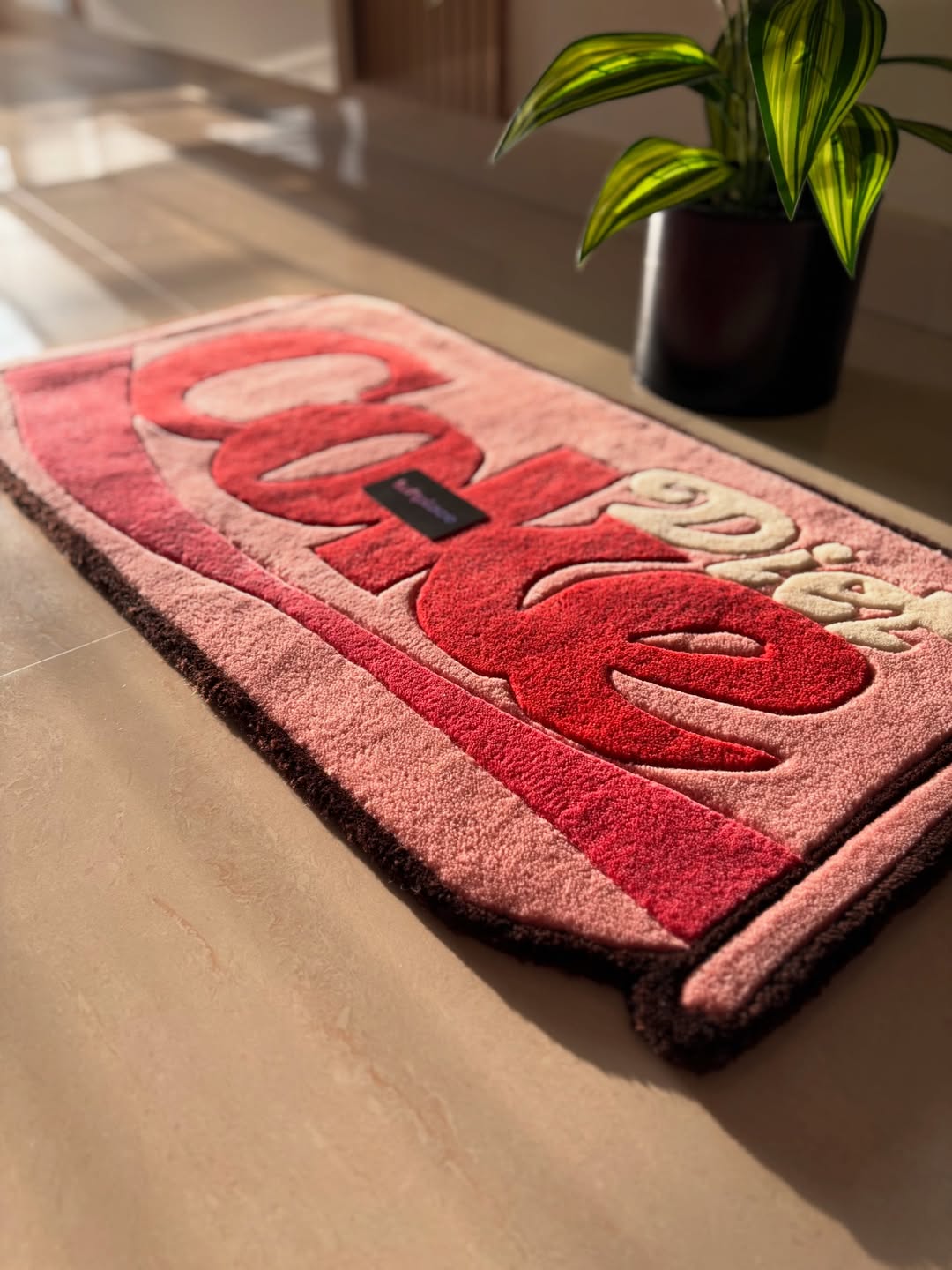 Pink Diet Coke Art Custom Rug by Tuftplace
