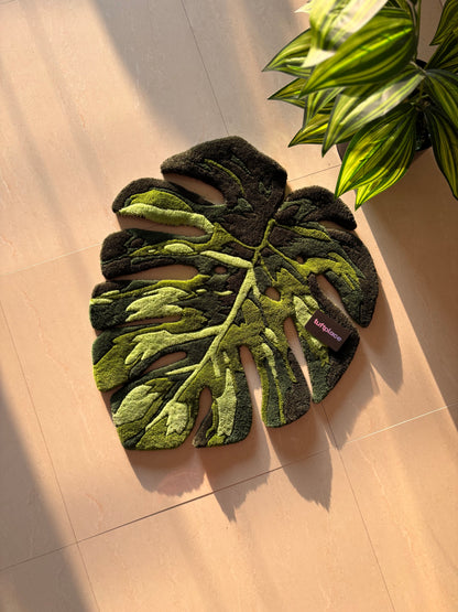Monstera Leaf Custom Rug by Tuftplace