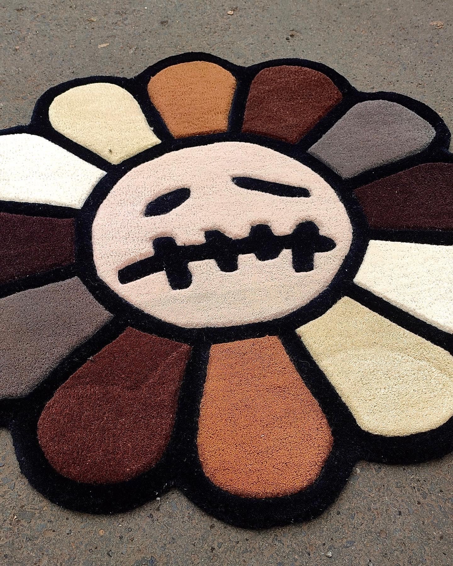 CJ x Hypebeast Flower Custom Rug by Tuftplace