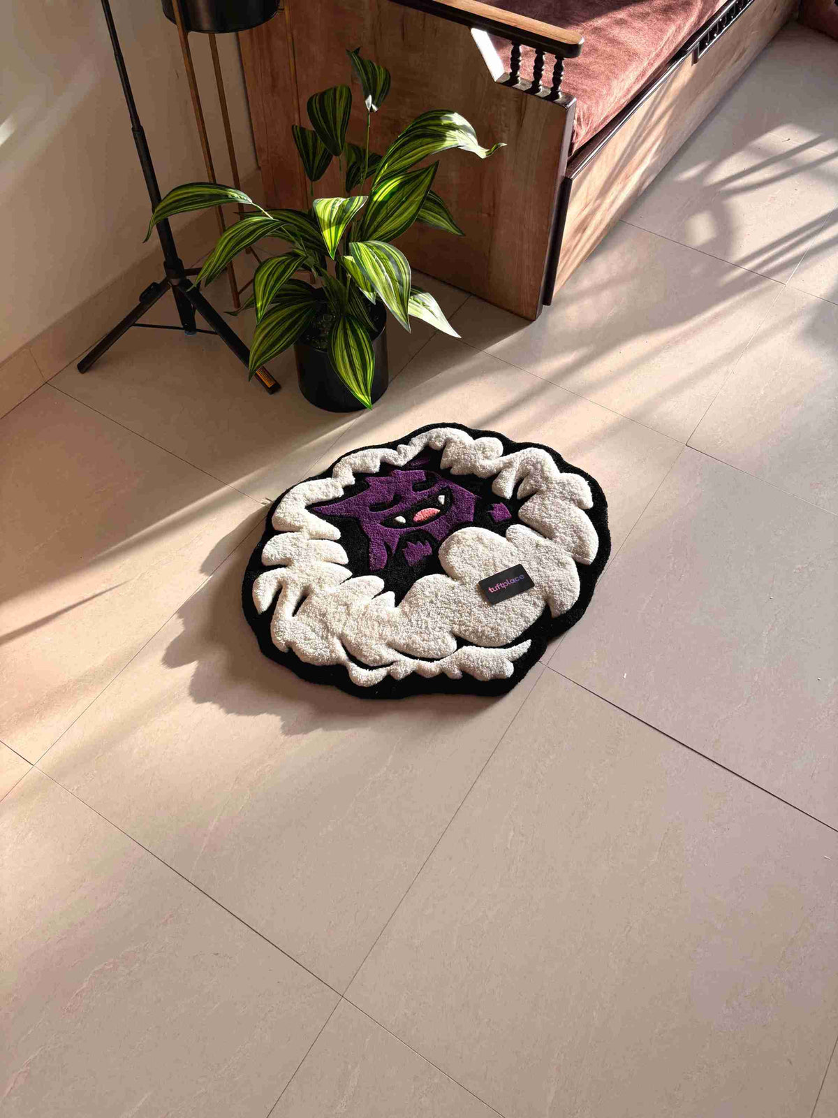 3D Poke Ghost Cloud Custom Rug by Tuftplace