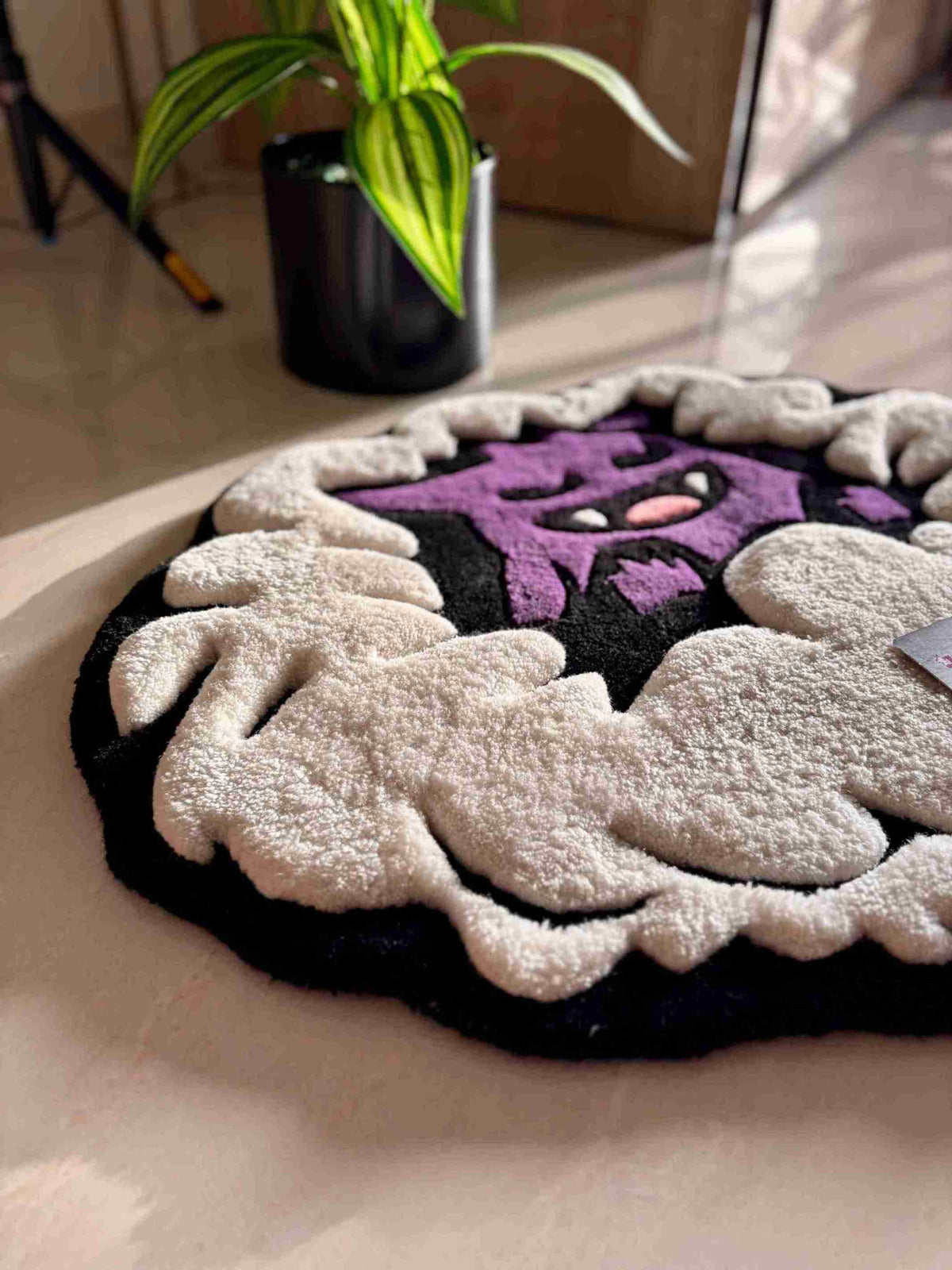 3D Poke Ghost Cloud Custom Rug by Tuftplace