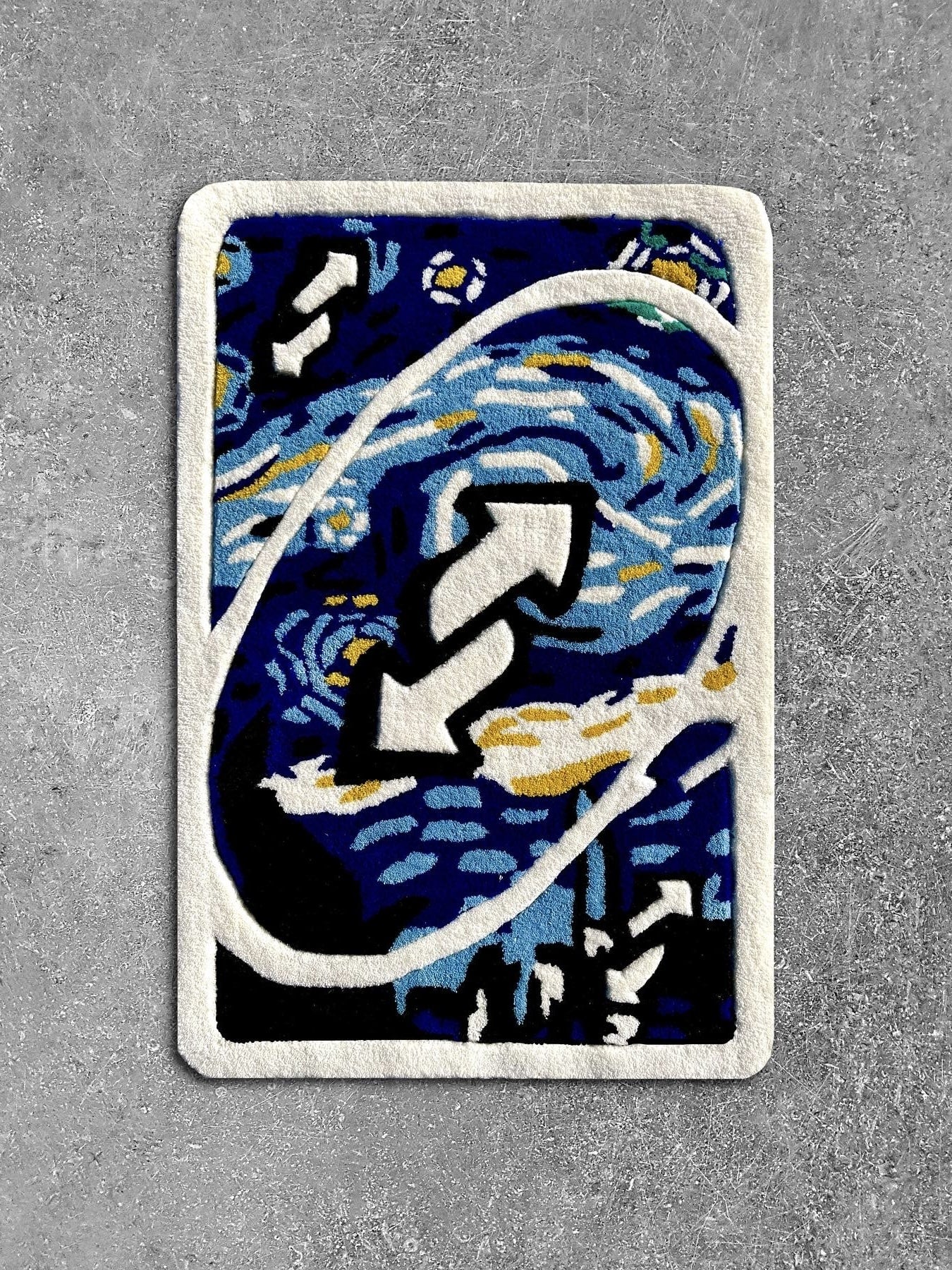 (SALE) Starry Night Reverse Card Custom Rug by Tuftplace