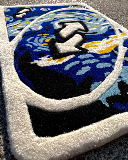 (SALE) Starry Night Reverse Card Custom Rug by Tuftplace