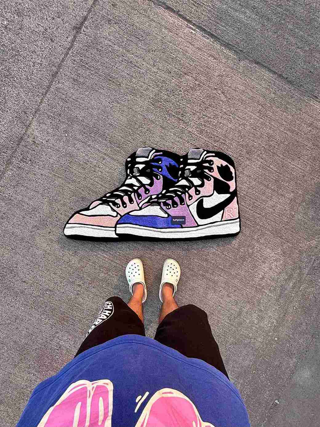 AJ1 OG Skyline Sneaker Custom Rug by Tuftplace