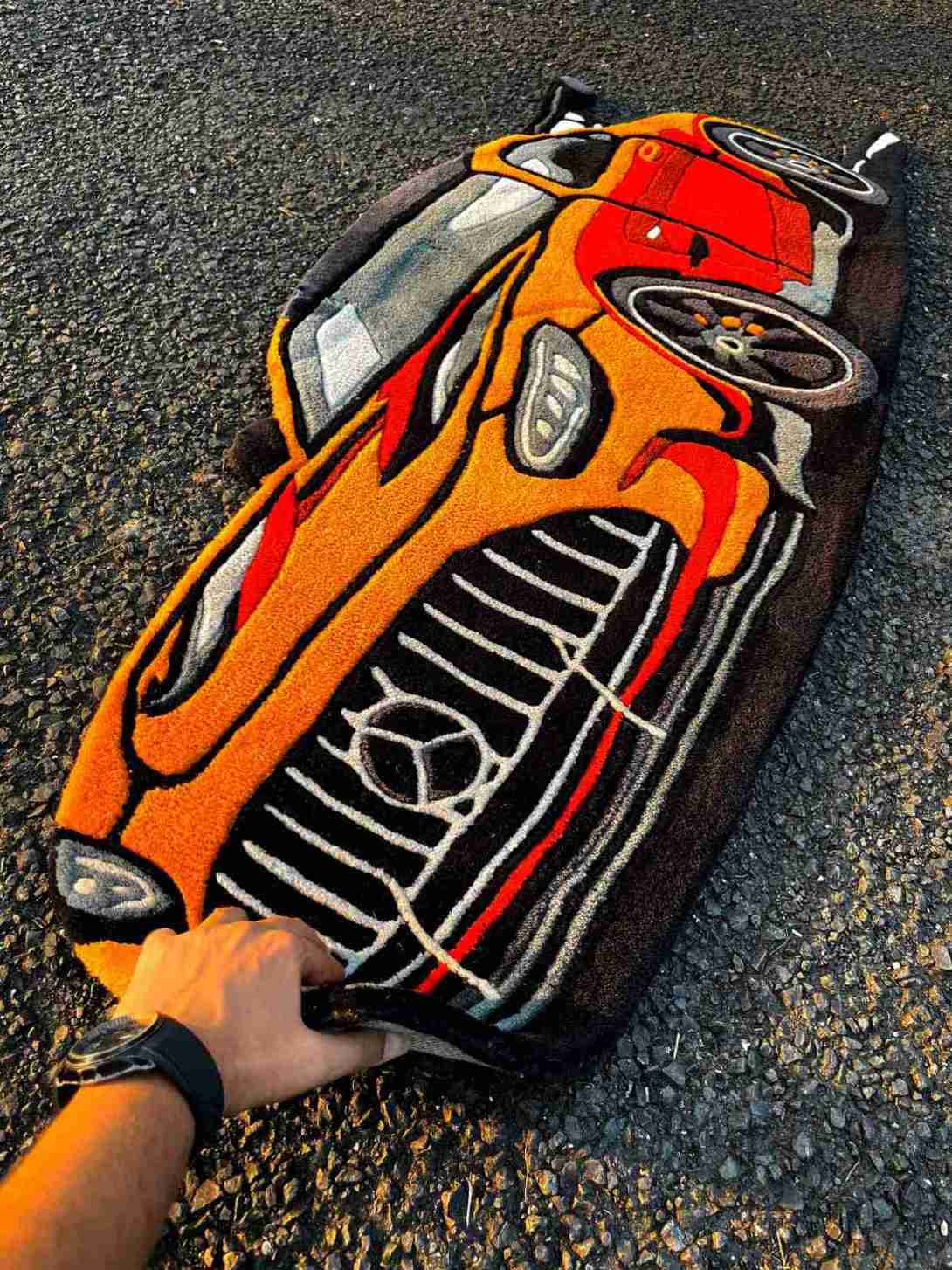 (SALE) AMG Car Custom Rug by Tuftplace