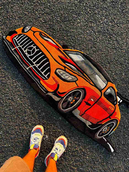 (SALE) AMG Car Custom Rug by Tuftplace