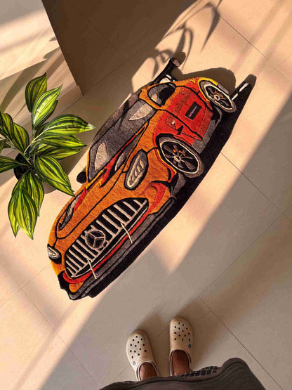 (SALE) AMG Car Custom Rug by Tuftplace