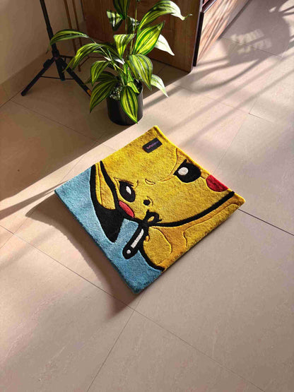 Badass Pika Poke Custom Rug by Tuftplace
