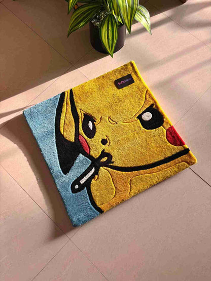 Badass Pika Poke Custom Rug by Tuftplace