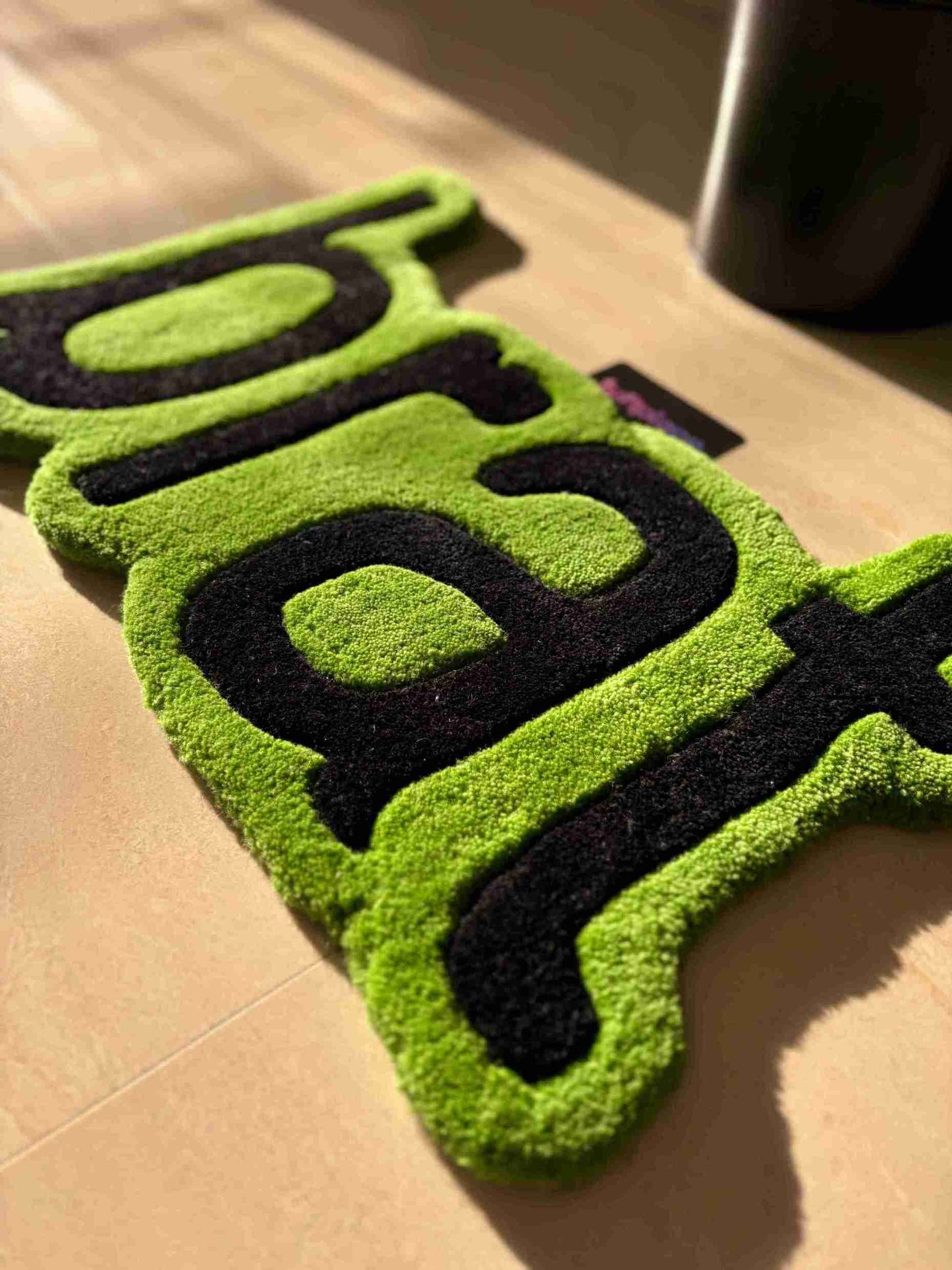 Brat Album Cover Art Inspired Custom Rug by Tuftplace