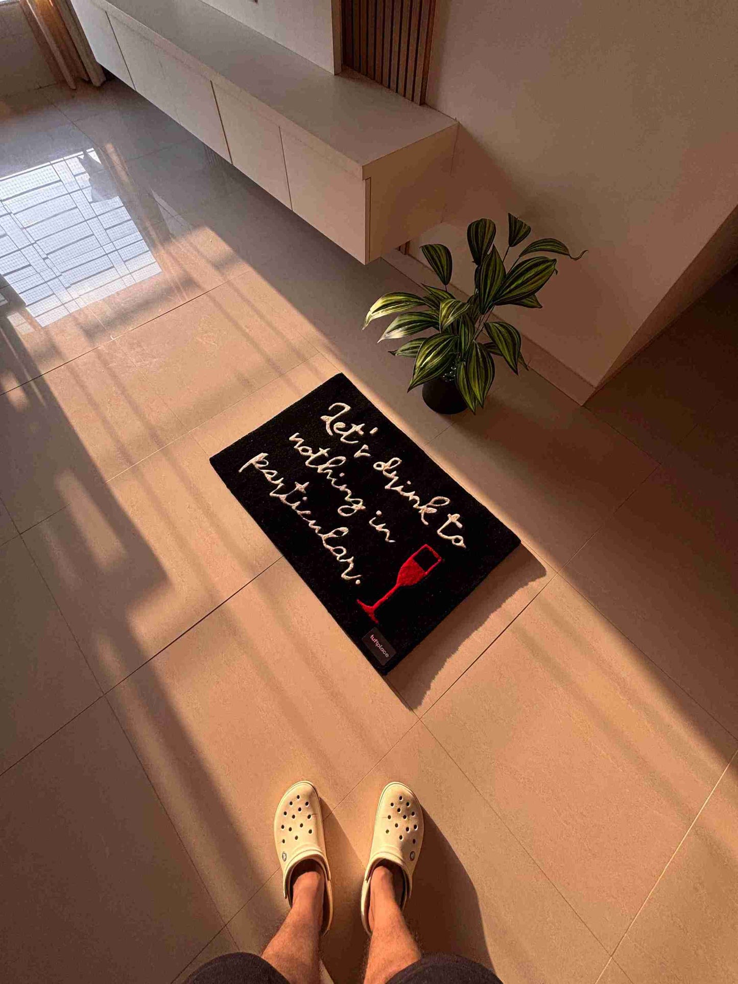 Cheers to Nothing Custom Rug by Tuftplace