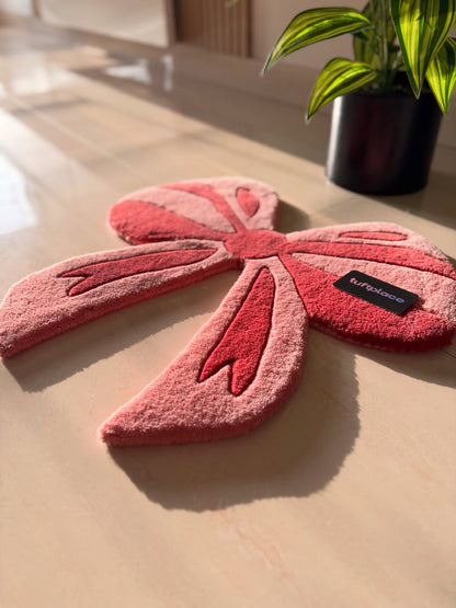 Pink Bow Custom Rug by Tuftplace