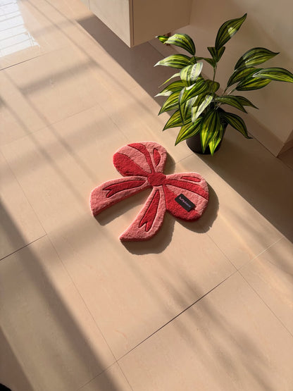Pink Bow Custom Rug by Tuftplace