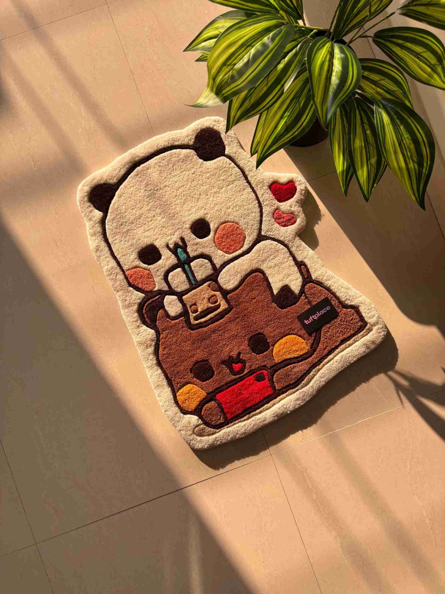 Cute Bear and Panda Custom Rug by Tuftplace