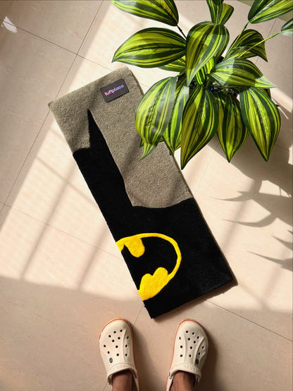 Dark Knight Bat Artwork Custom Rug by Tuftplace