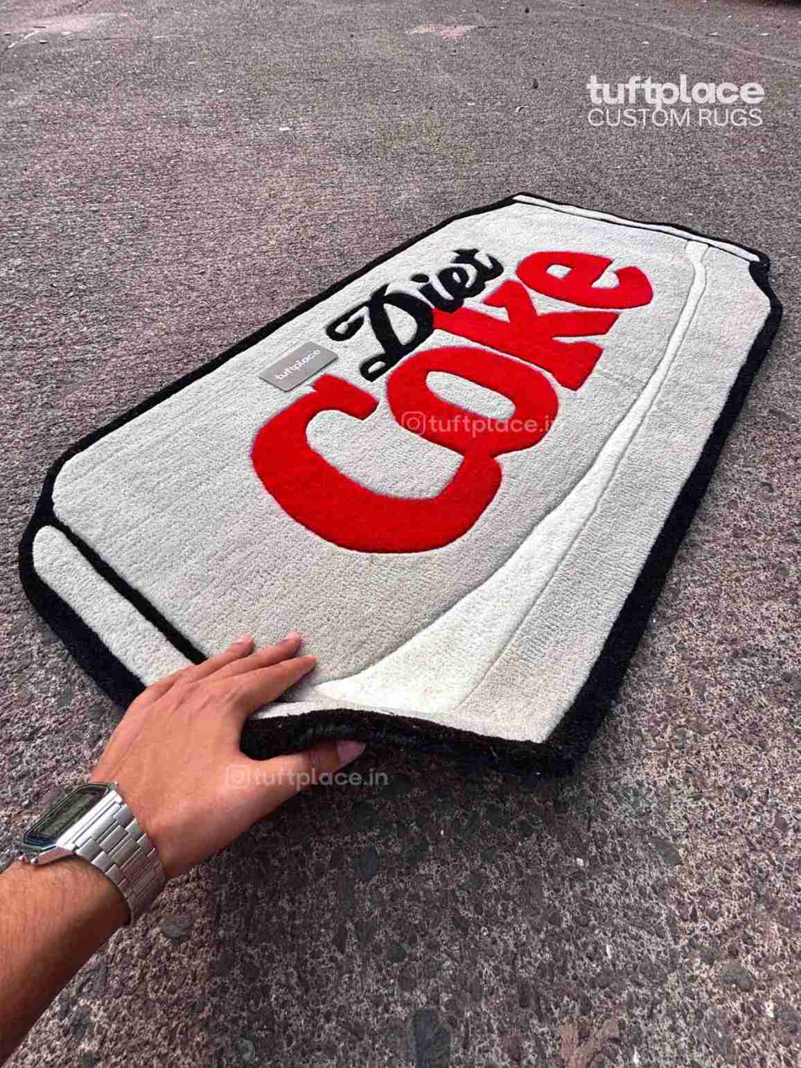 (SALE) Diet Coke Art Custom Rug by Tuftplace