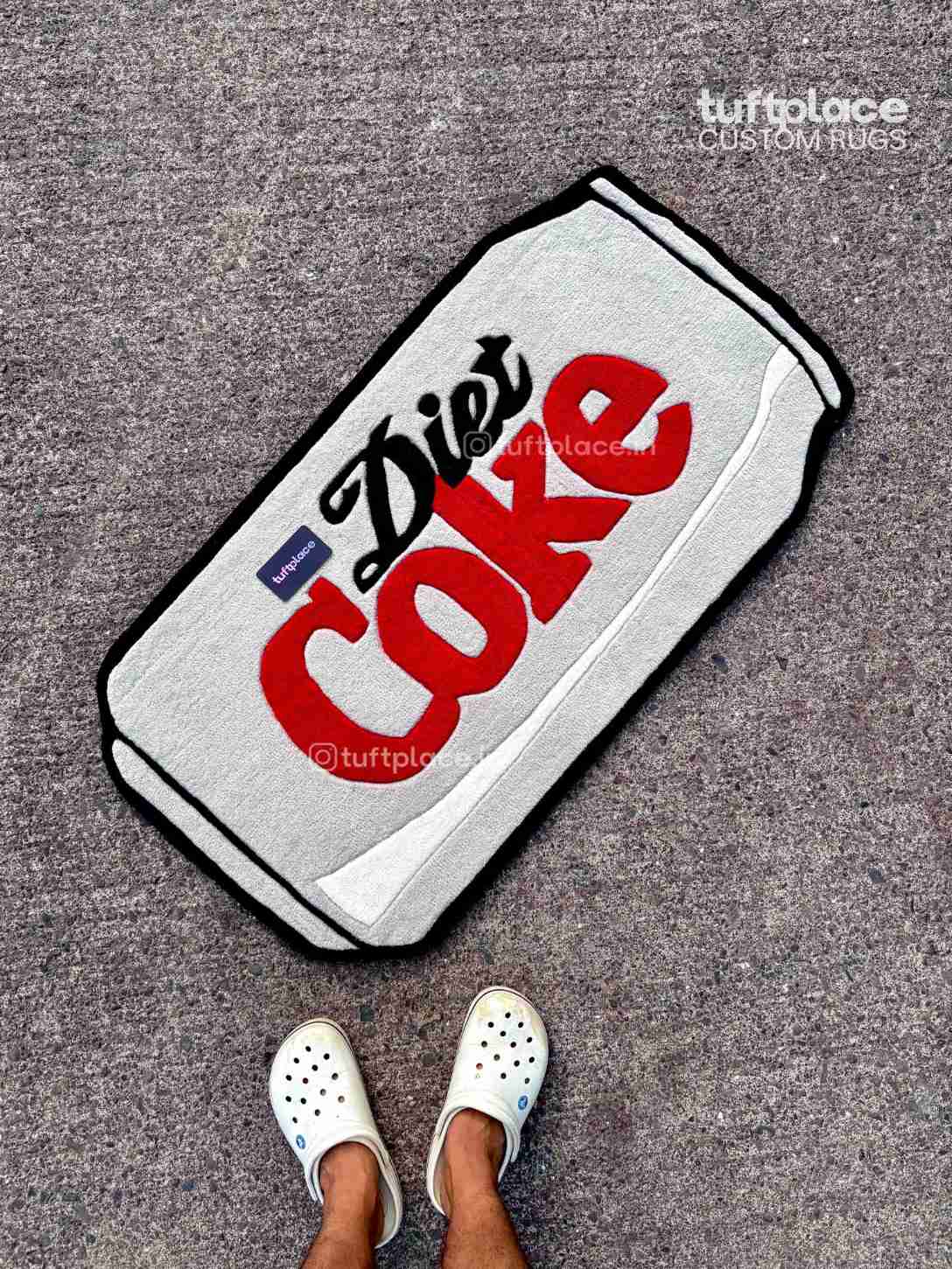 (SALE) Diet Coke Art Custom Rug by Tuftplace