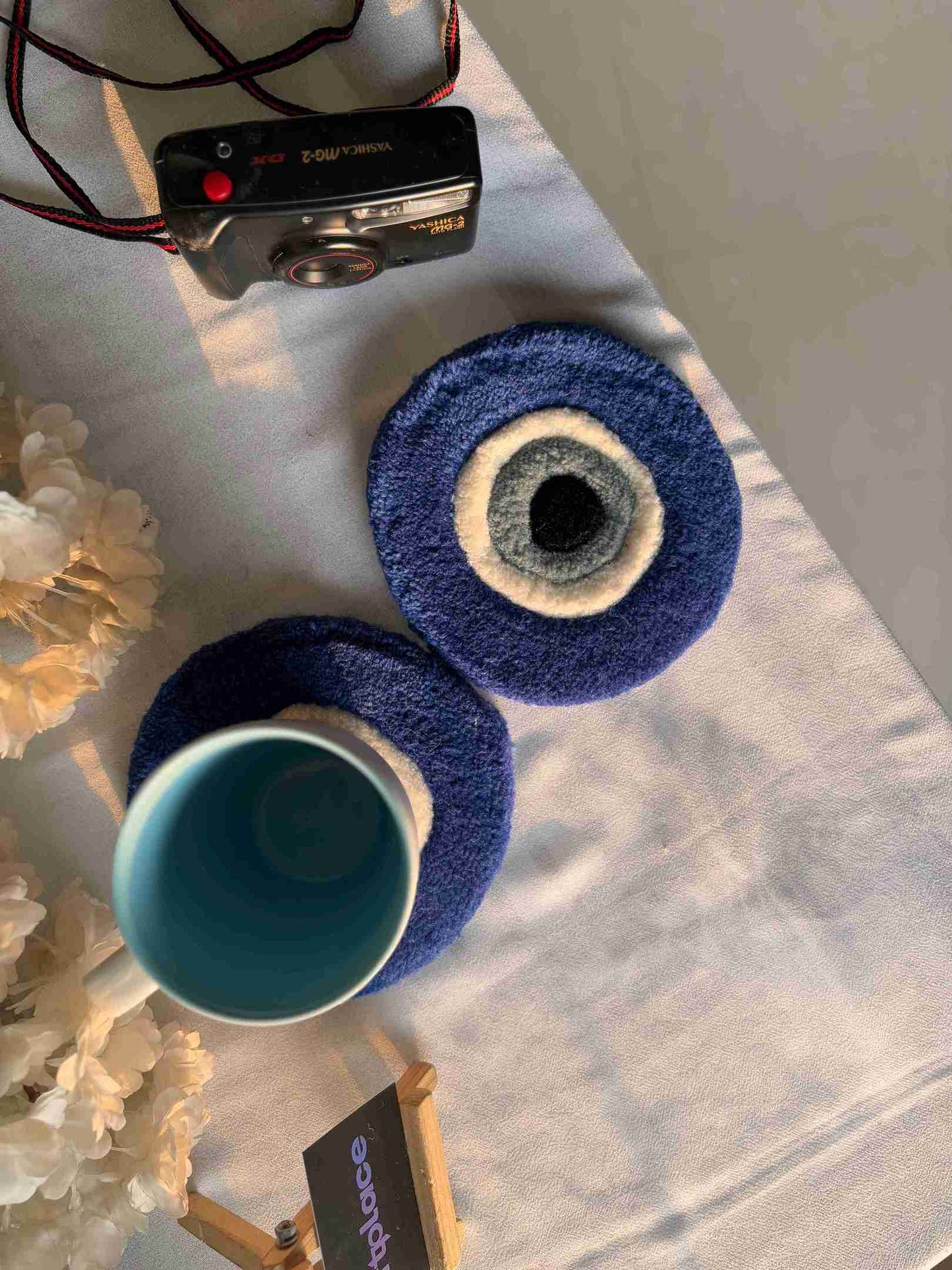 Evil Eye Tufted Coasters