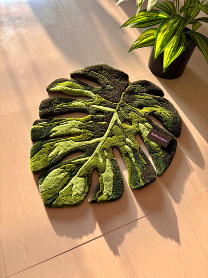 Monstera Leaf Custom Rug by Tuftplace