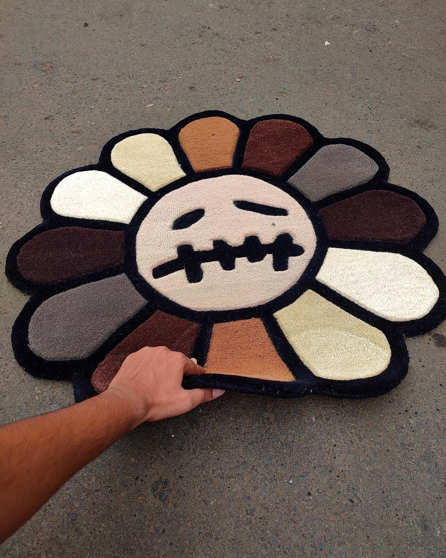 CJ x Hypebeast Flower Custom Rug by Tuftplace