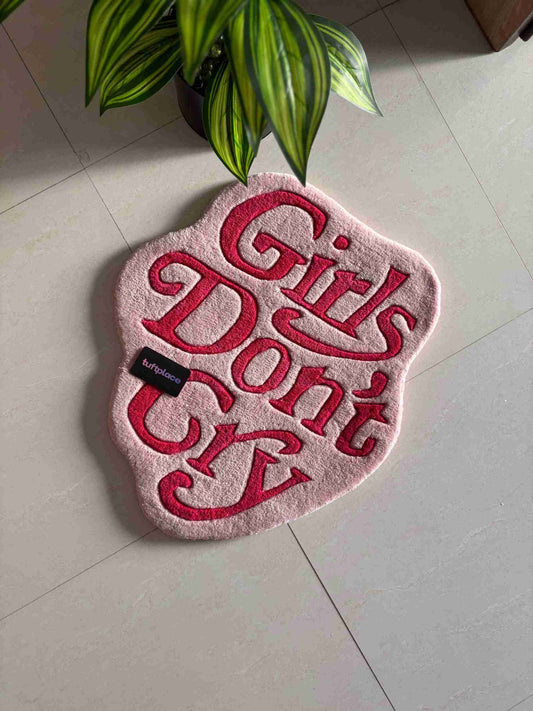Girls Dont Cry Custom Rug by Tuftplace