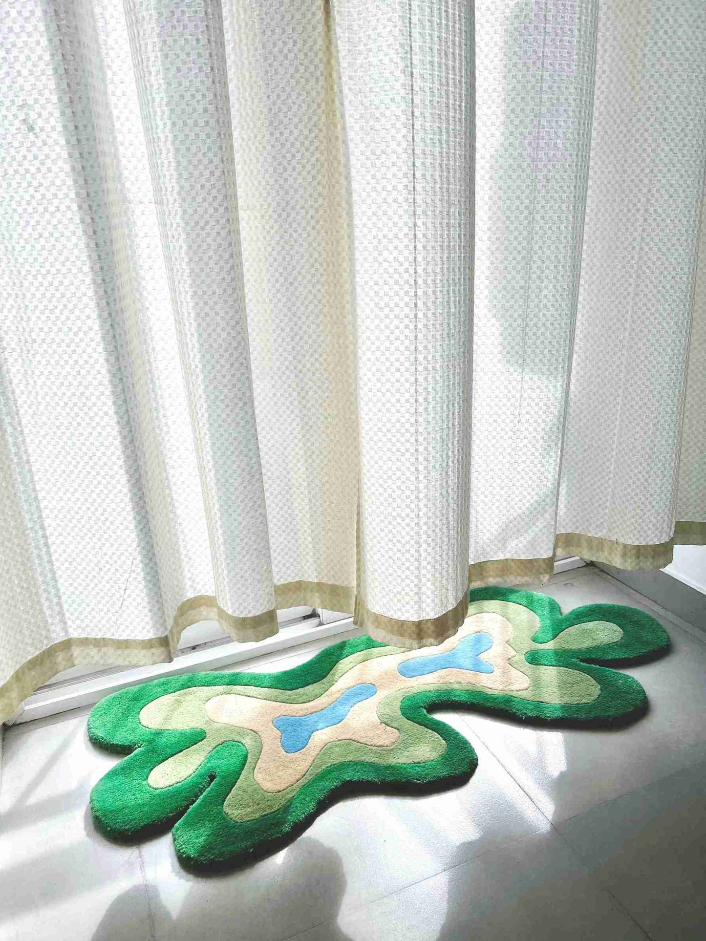 Green Splash Custom Rug by Tuftplace