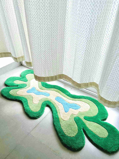Green Splash Custom Rug by Tuftplace