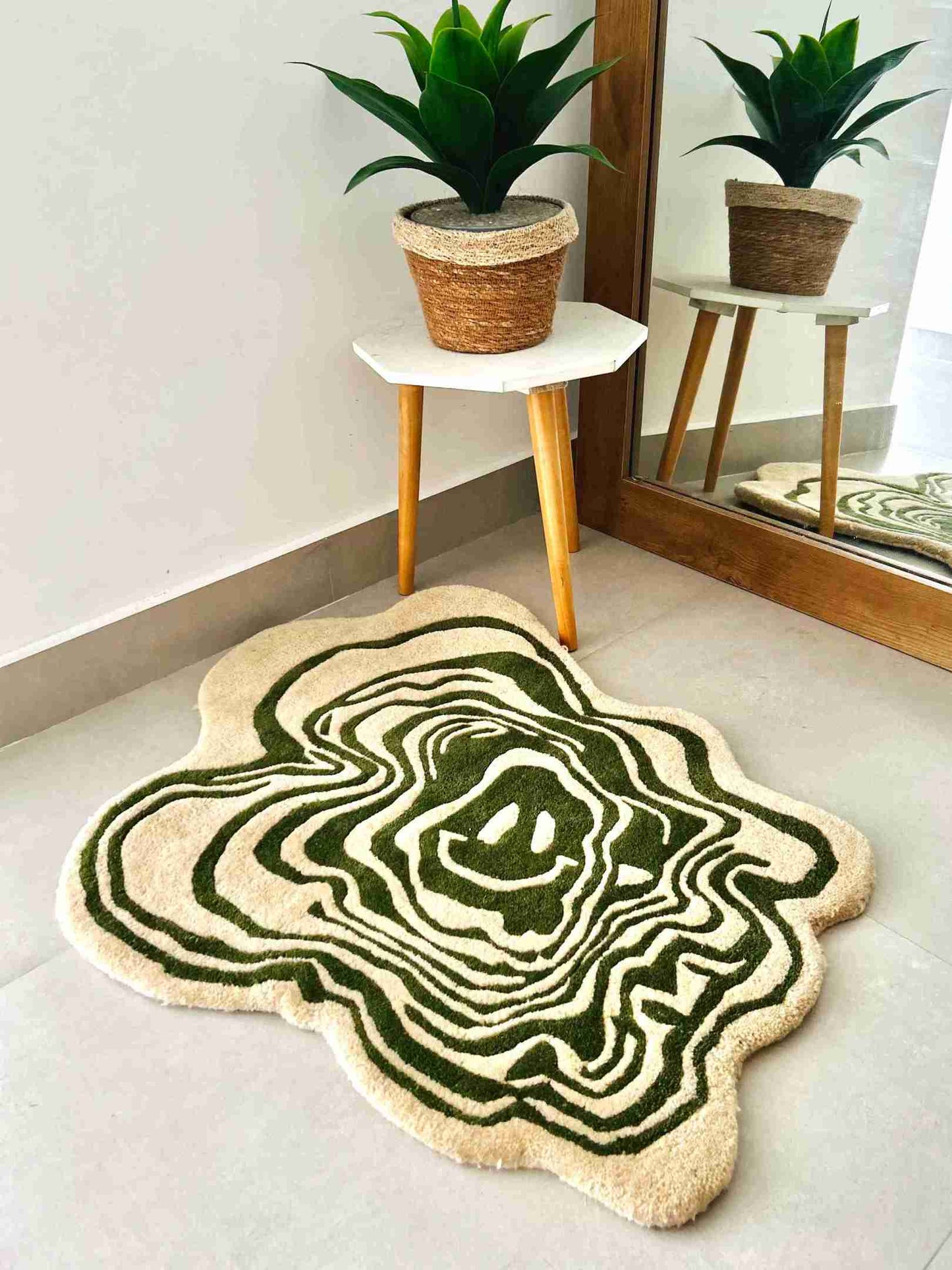 Melting Smiley Custom Rug by Tuftplace