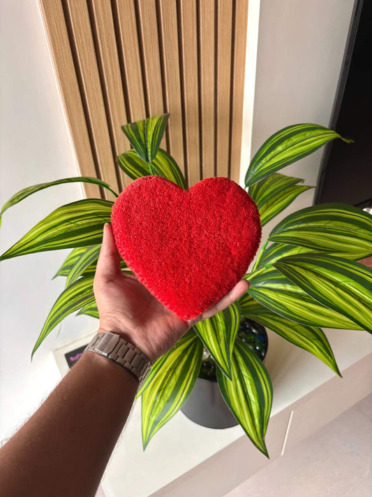 Heart Hand Tufted Coaster / Mug Rug / Table Decor