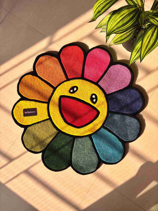 (SALE) Hypebeast Flower Custom Rug by Tuftplace