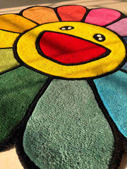 (SALE) Hypebeast Flower Custom Rug by Tuftplace