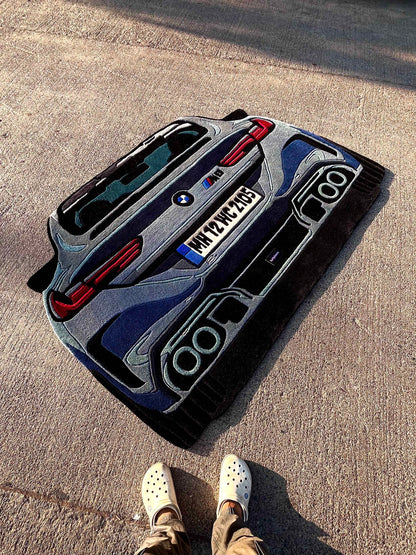 M8 Competition Car Custom Rug by Tuftplace