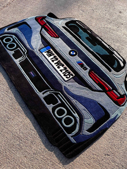 M8 Competition Car Custom Rug by Tuftplace