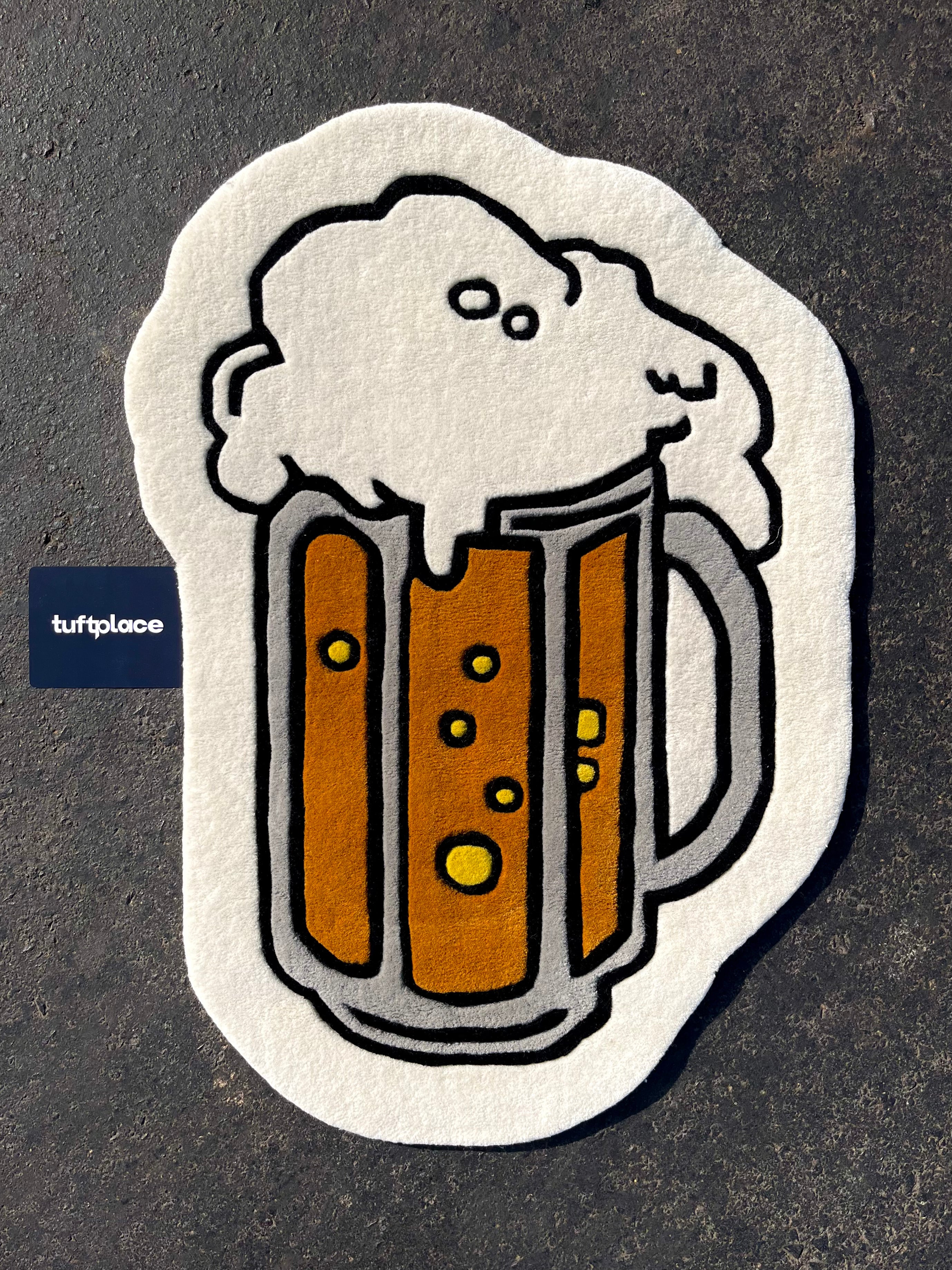 Custom Beer Rug Beer Glass Custom Rug by Tuftplace – Tuftplace India