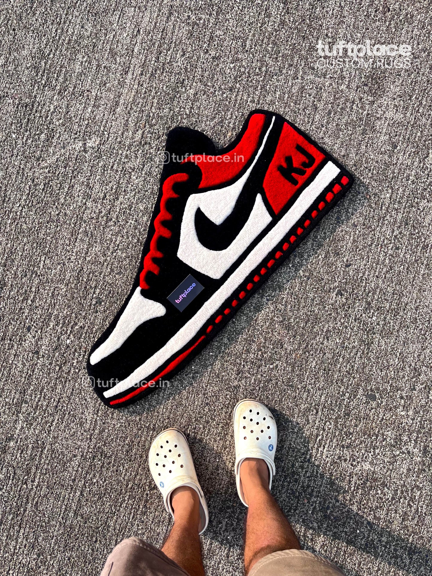 (SALE) Jordan 1 Sneaker Custom Rug by Tuftplace