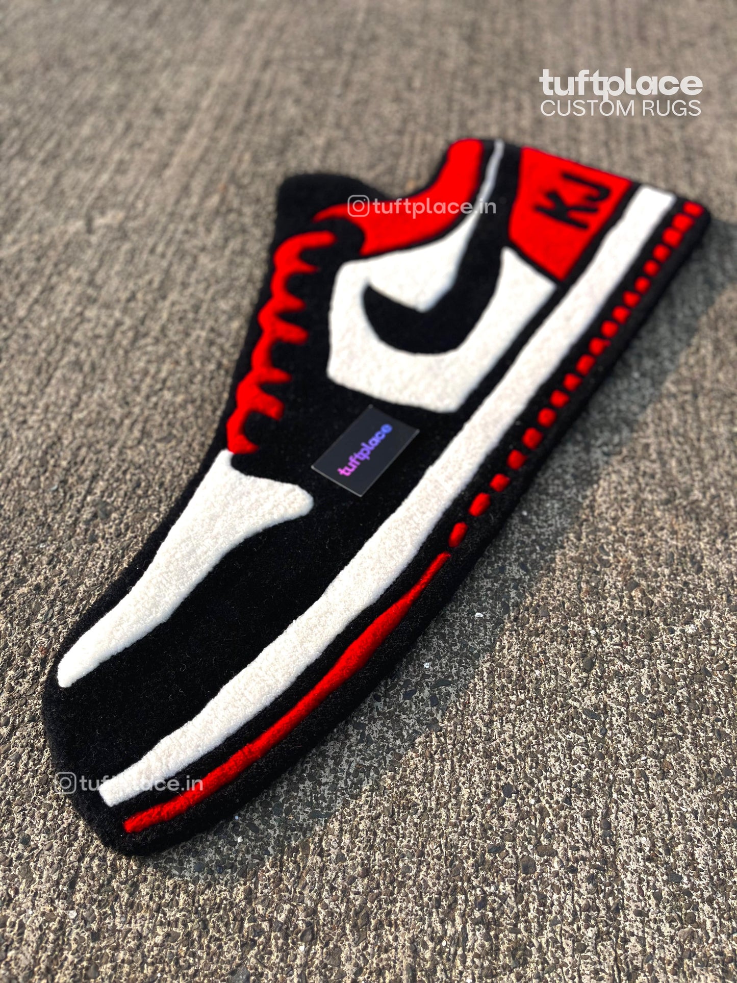 (SALE) Jordan 1 Sneaker Custom Rug by Tuftplace