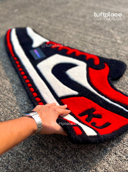 (SALE) Jordan 1 Sneaker Custom Rug by Tuftplace