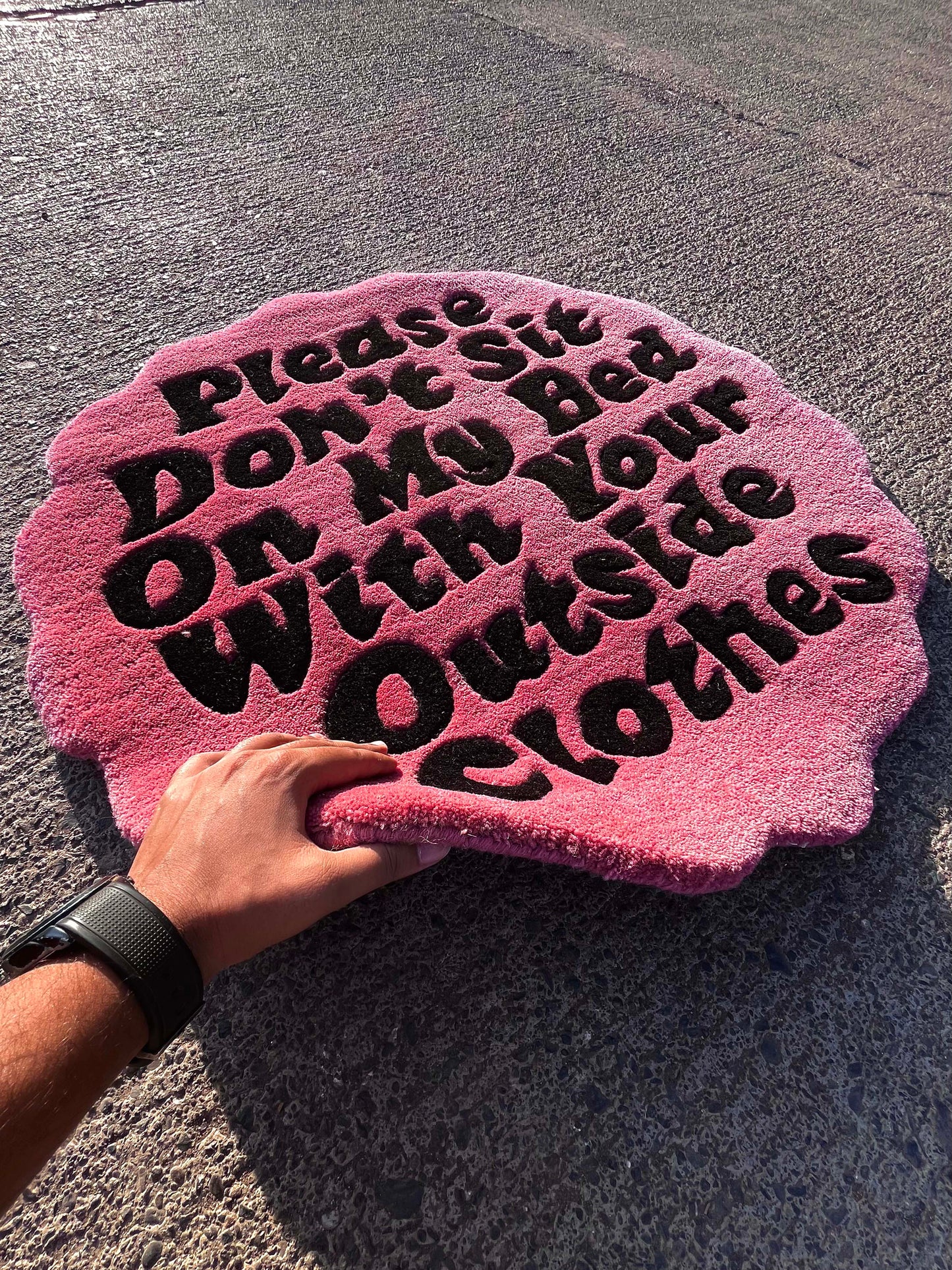 Disclaimer Custom Rug by Tuftplace