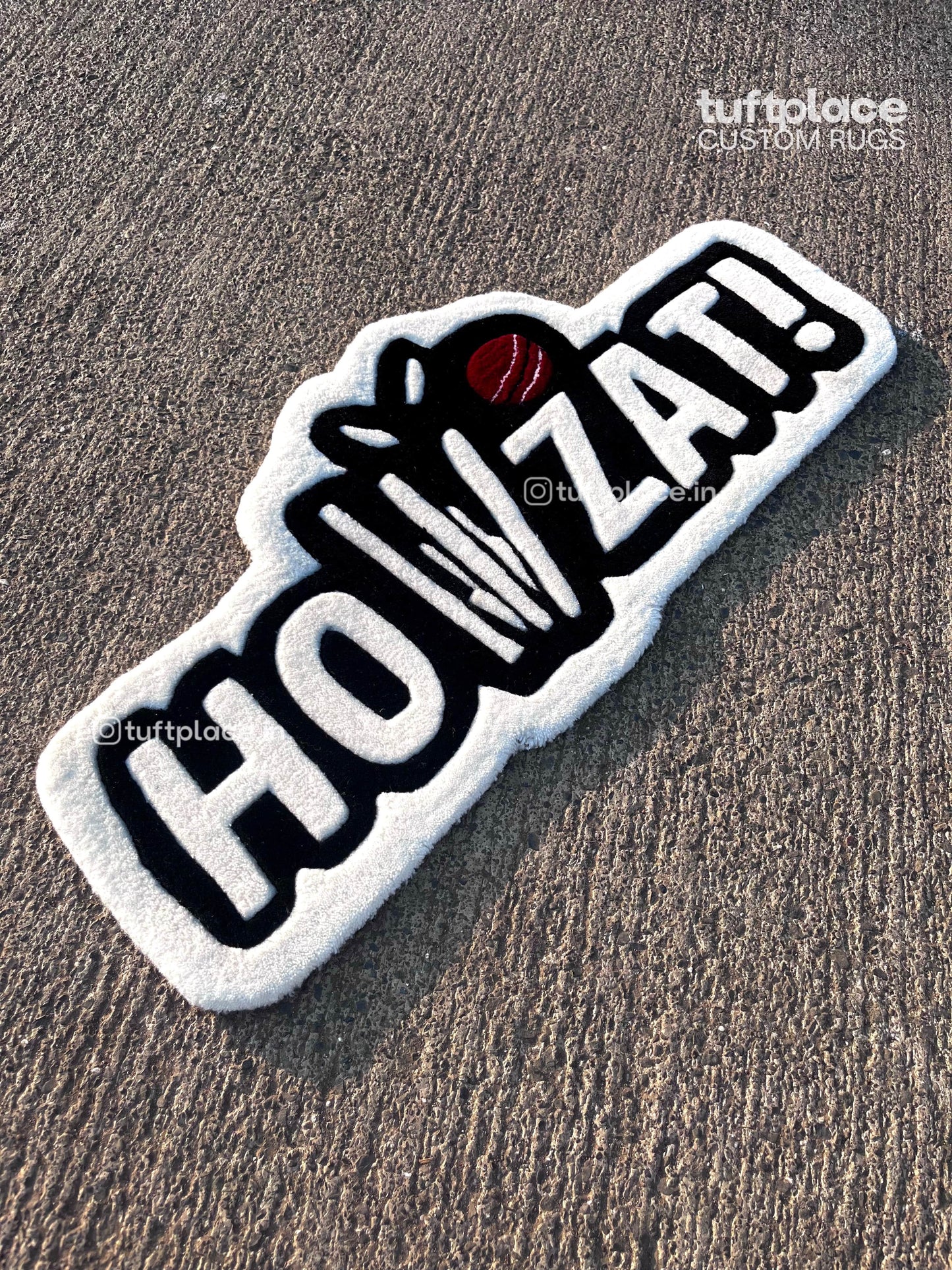 Howzat Custom Cricket Rug by Tuftplace