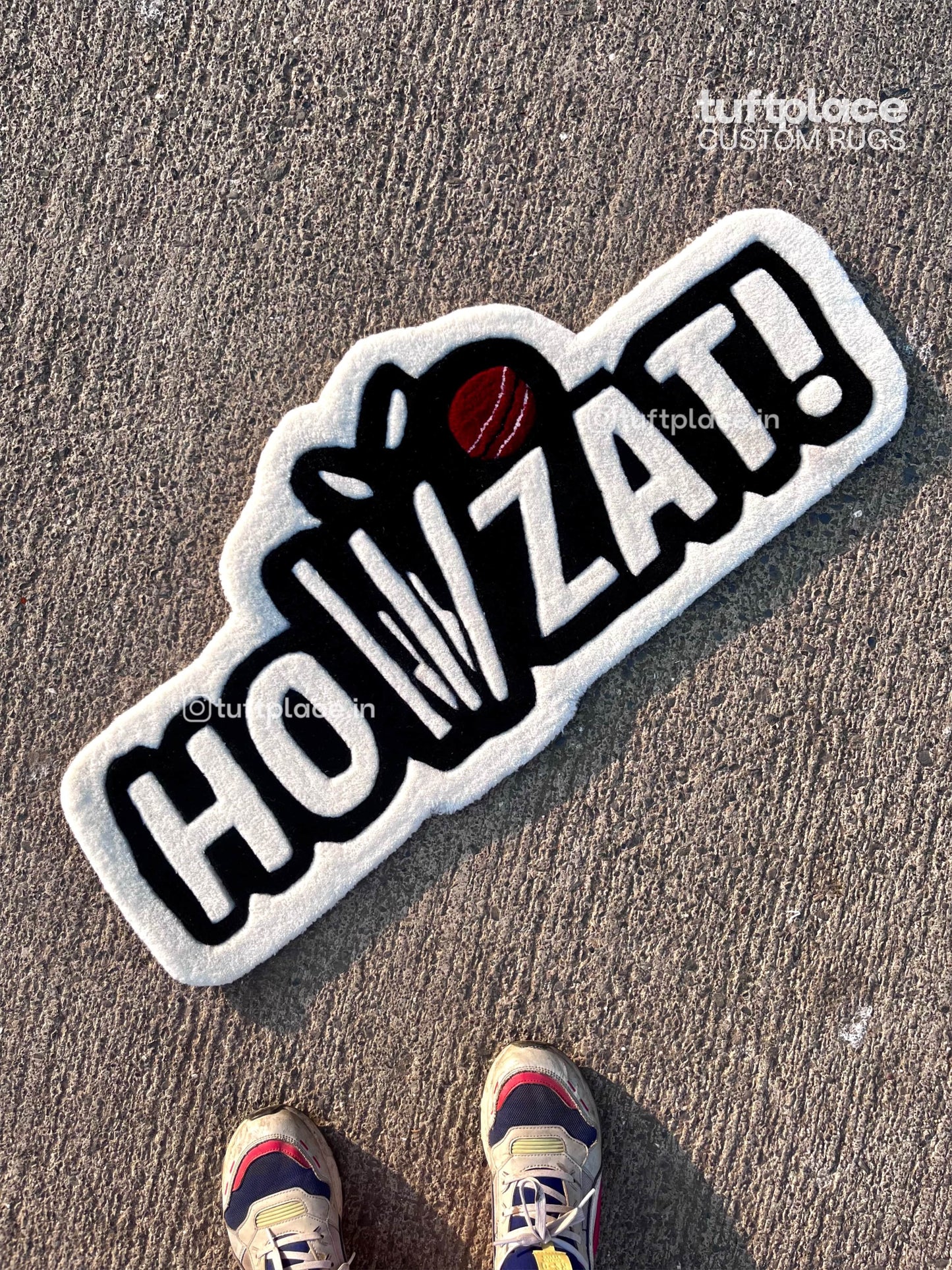 Howzat Custom Cricket Rug by Tuftplace