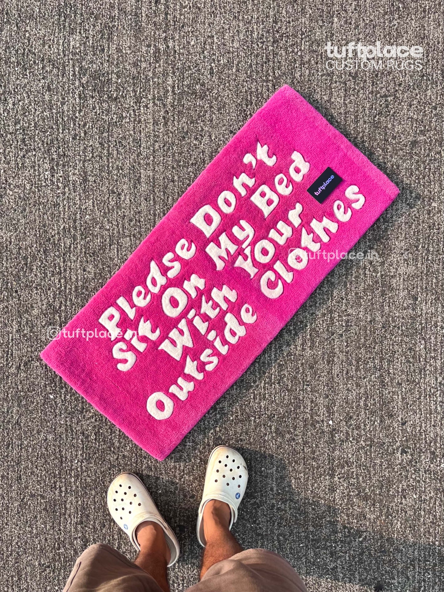 (SALE) Disclaimer Rectangle Custom Rug by Tuftplace
