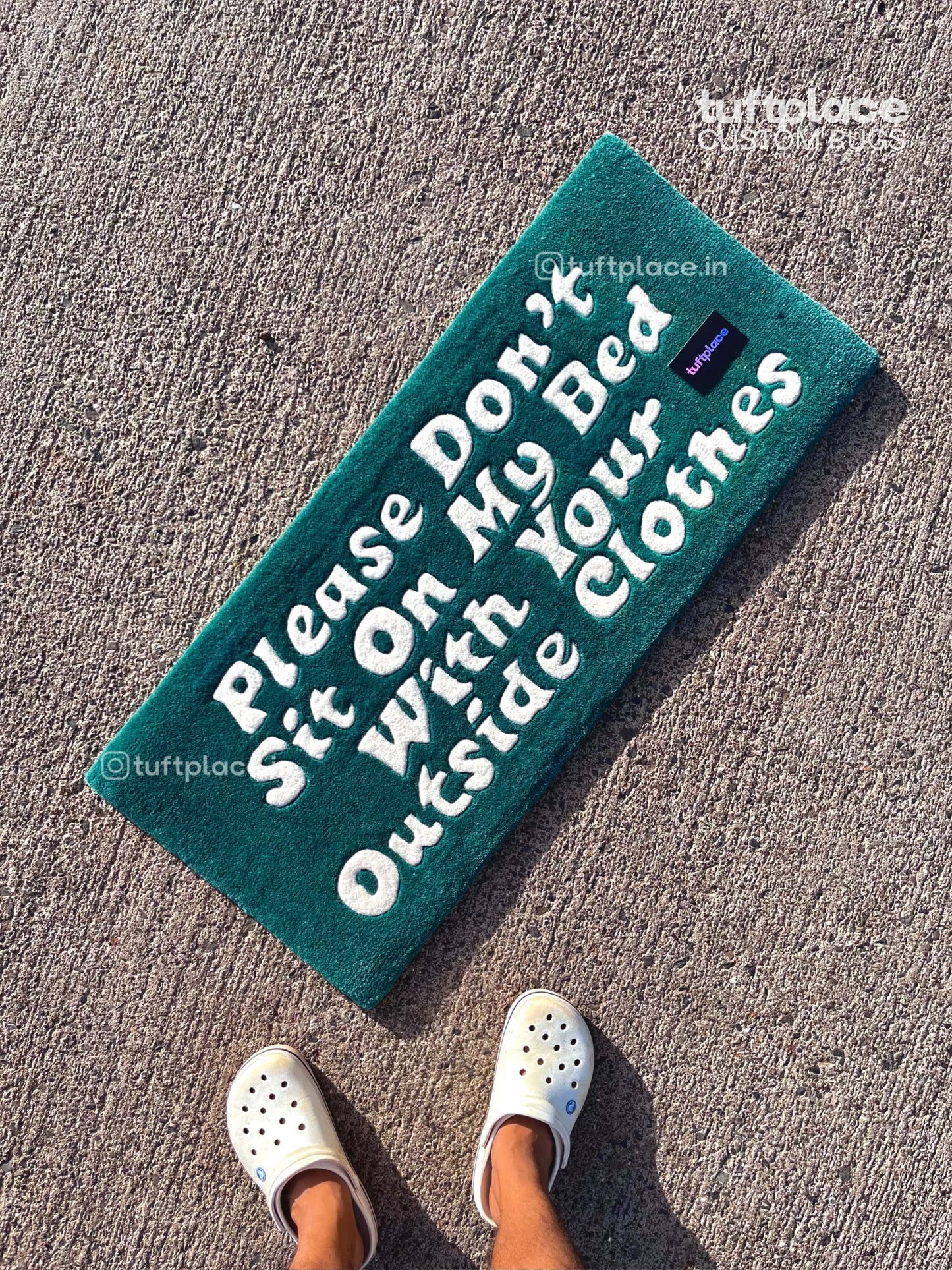 (SALE) Disclaimer Rectangle Custom Rug by Tuftplace