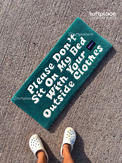 (SALE) Disclaimer Rectangle Custom Rug by Tuftplace