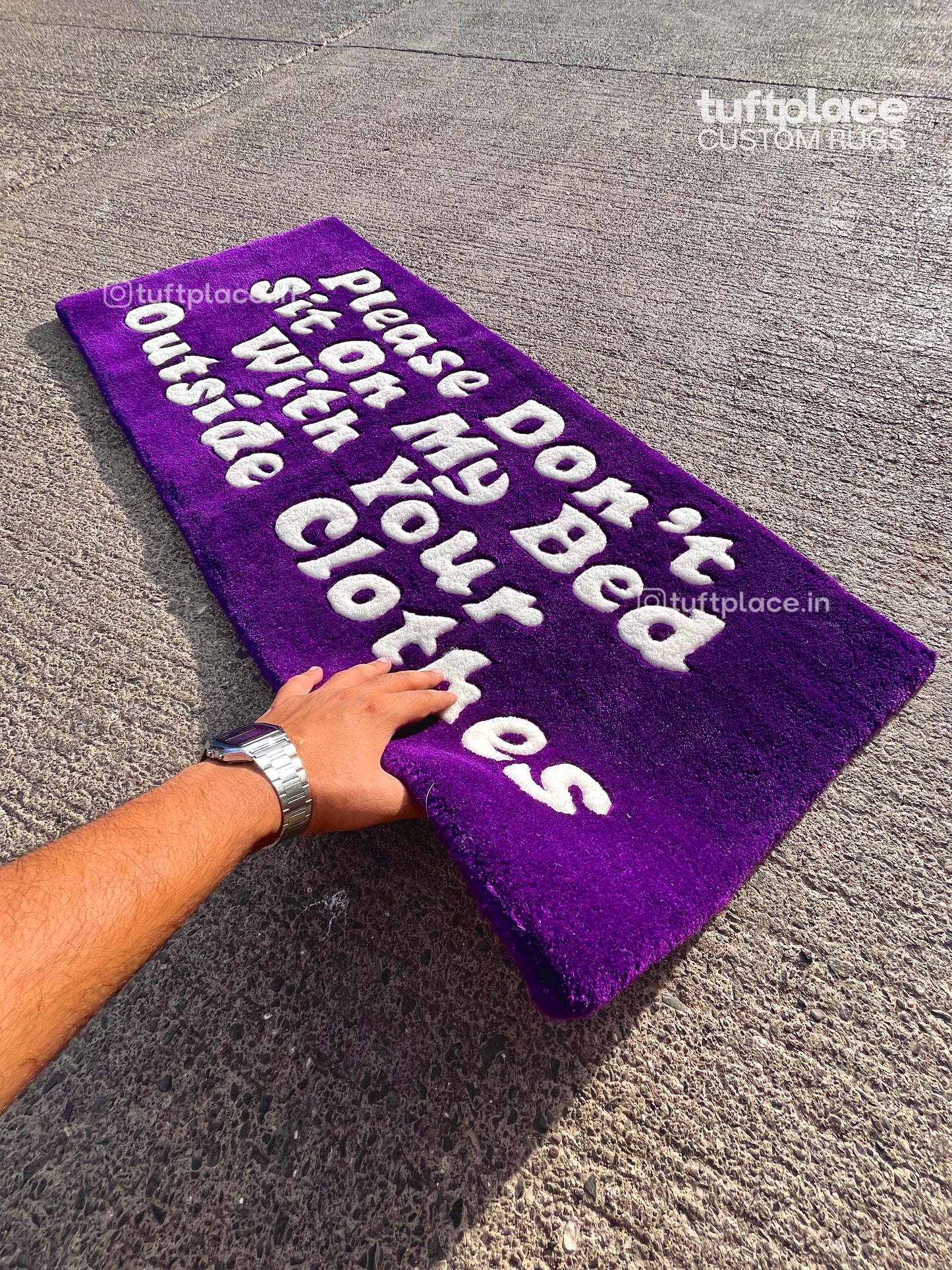 (SALE) Disclaimer Rectangle Custom Rug by Tuftplace